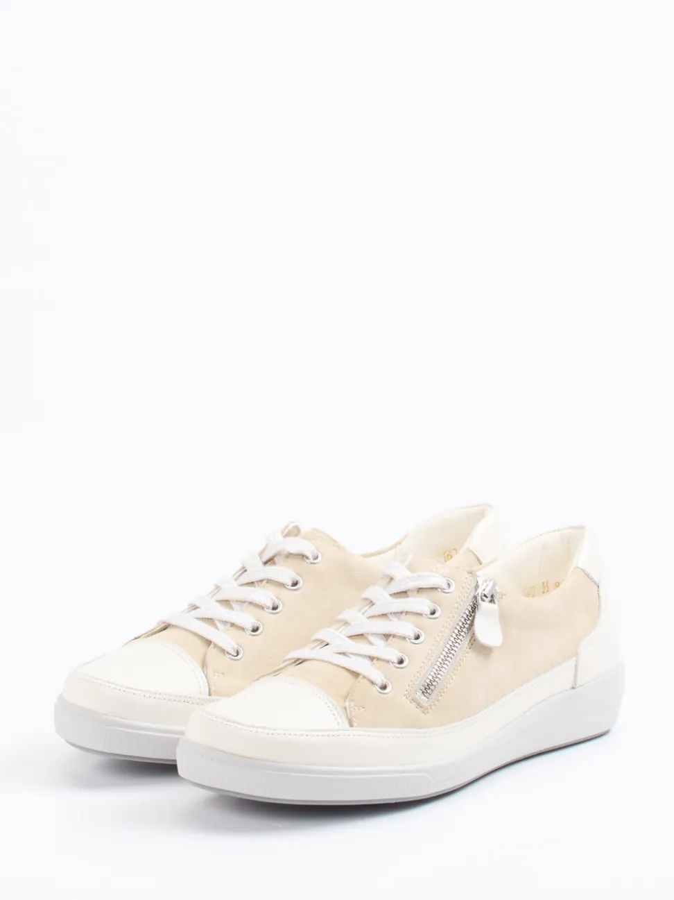 Christian Dietz – Komfort-Sneaker aus Veloursleder Beige