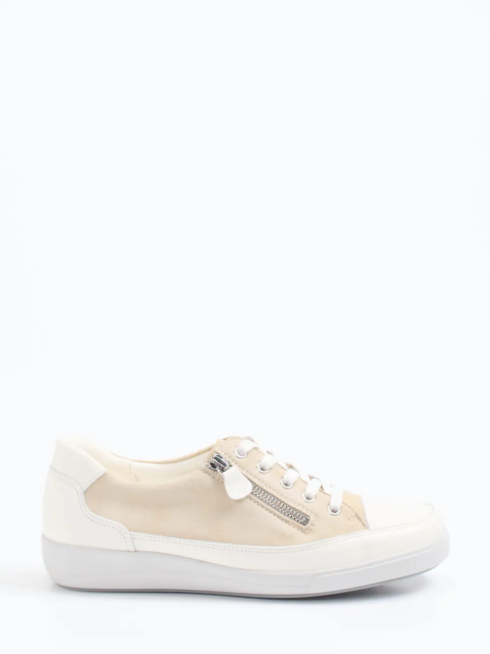 Christian Dietz – Komfort-Sneaker aus Veloursleder Beige
