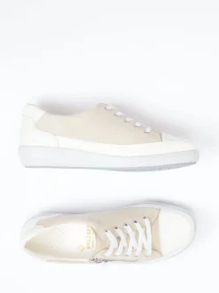 Christian Dietz – Komfort-Sneaker aus Veloursleder Beige