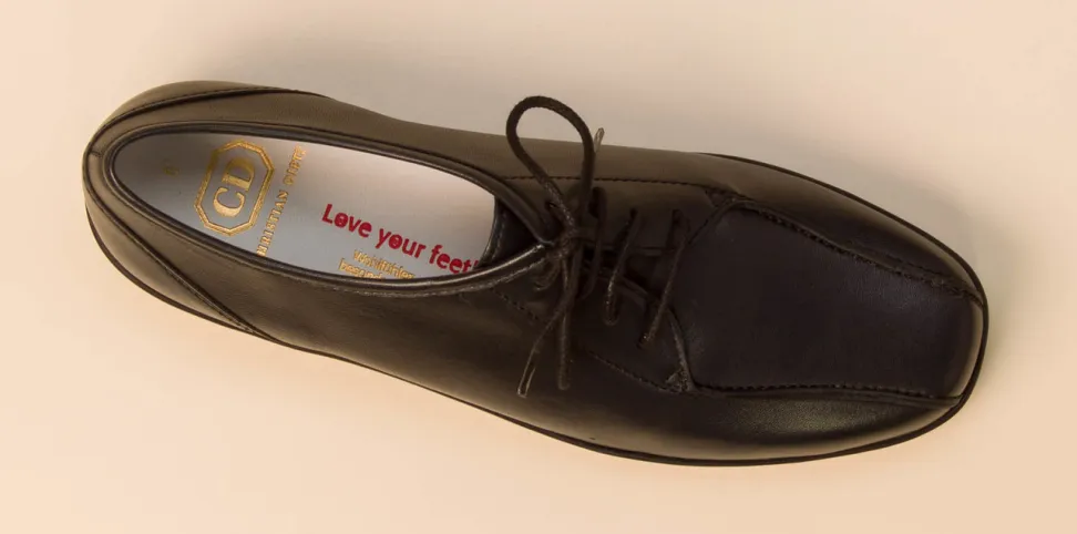 Christian Dietz – Komfort-Schnürschuh aus Kalbleder Blau