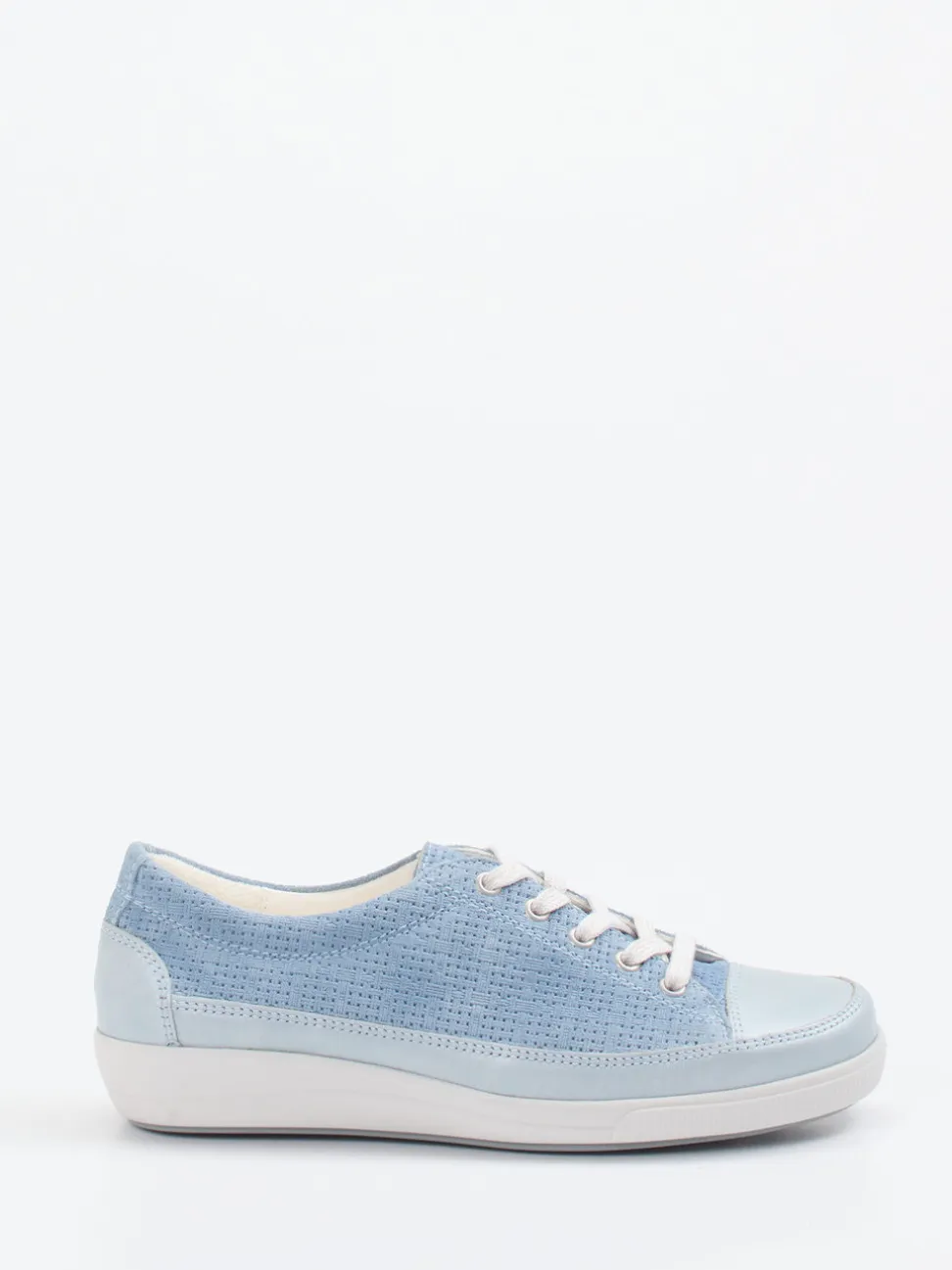 Christian Dietz – Komfort-Sneaker aus geprägtem Leder blau