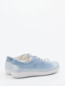 Christian Dietz – Komfort-Sneaker aus geprägtem Leder blau