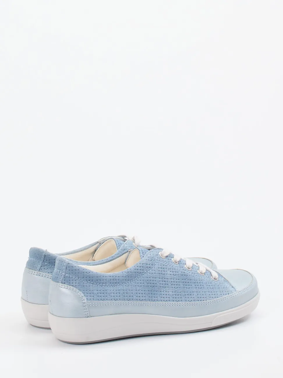 Christian Dietz – Komfort-Sneaker aus geprägtem Leder blau