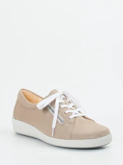 Christian Dietz – Komfort-Sneaker aus Veloursleder beige