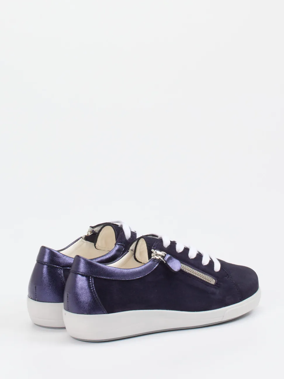 Christian Dietz – Komfort-Sneaker aus Veloursleder Blau