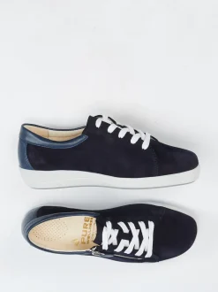 Christian Dietz – Komfort-Sneaker aus Veloursleder Marineblau