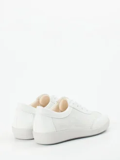 Christian Dietz – Komfort-Sneaker aus Stretchleder Offwhite