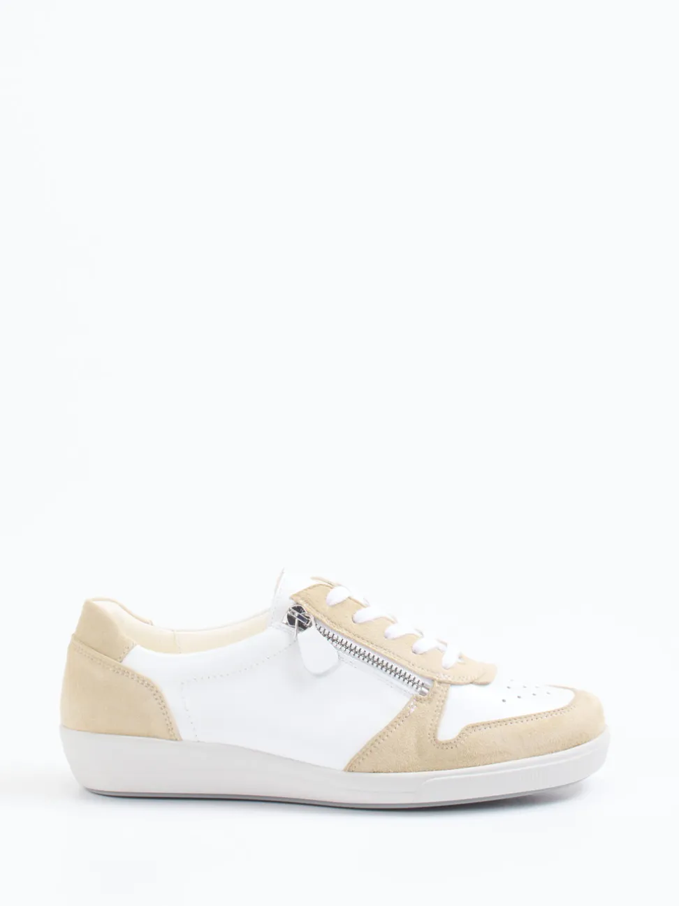 Christian Dietz – Komfort-Sneaker aus Velourleder Weiß