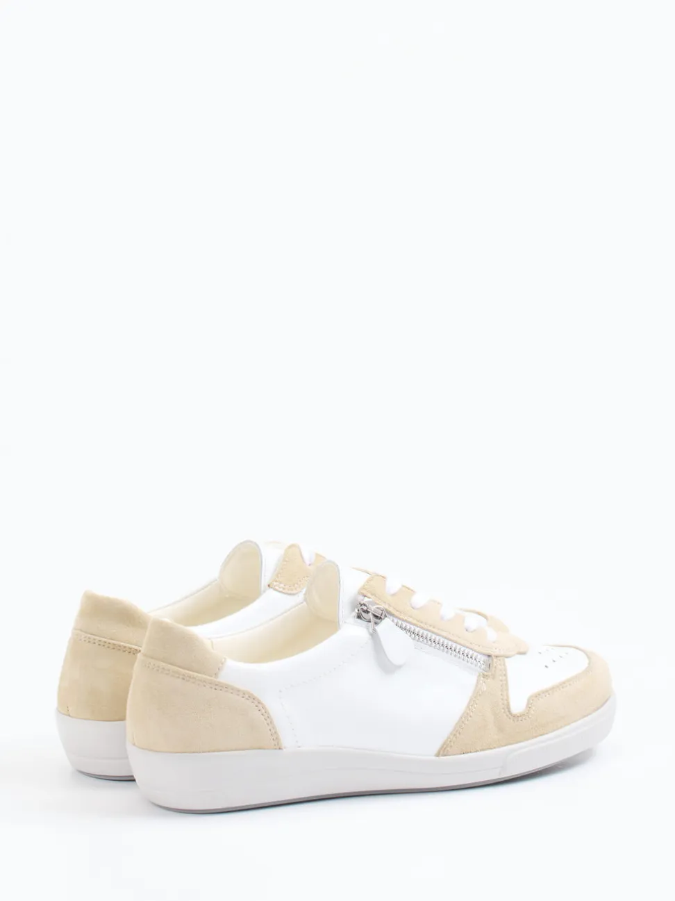 Christian Dietz – Komfort-Sneaker aus Velourleder Weiß