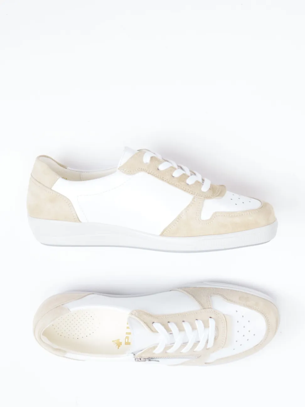 Christian Dietz – Komfort-Sneaker aus Velourleder Weiß