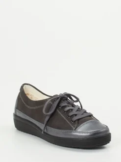 Christian Dietz – Komfort-Sneaker aus Veloursleder anthrazit