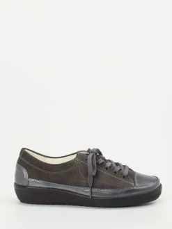 Christian Dietz – Komfort-Sneaker aus Veloursleder anthrazit