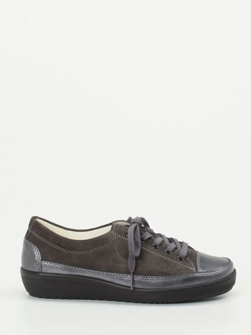 Christian Dietz – Komfort-Sneaker aus Veloursleder anthrazit