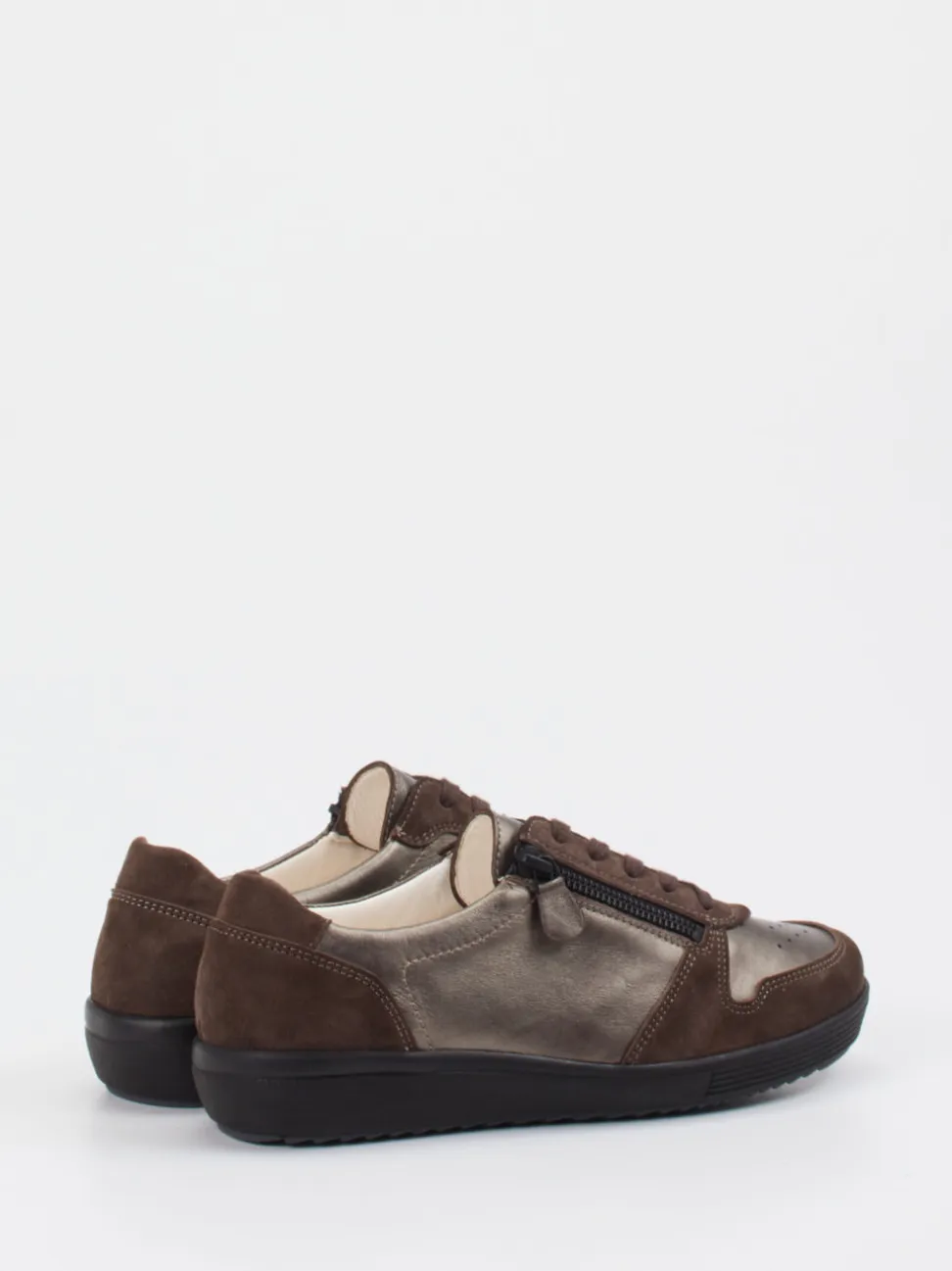 Christian Dietz – Komfort-Sneaker aus Veloursleder Braun