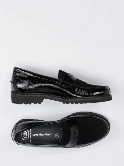 Christian Dietz – Loafer aus Lackleder schwarz