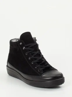 Christian Dietz – Schnürboots aus Veloursleder schwarz