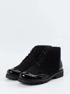 Christian Dietz – Schnürboots aus Veloursleder schwarz