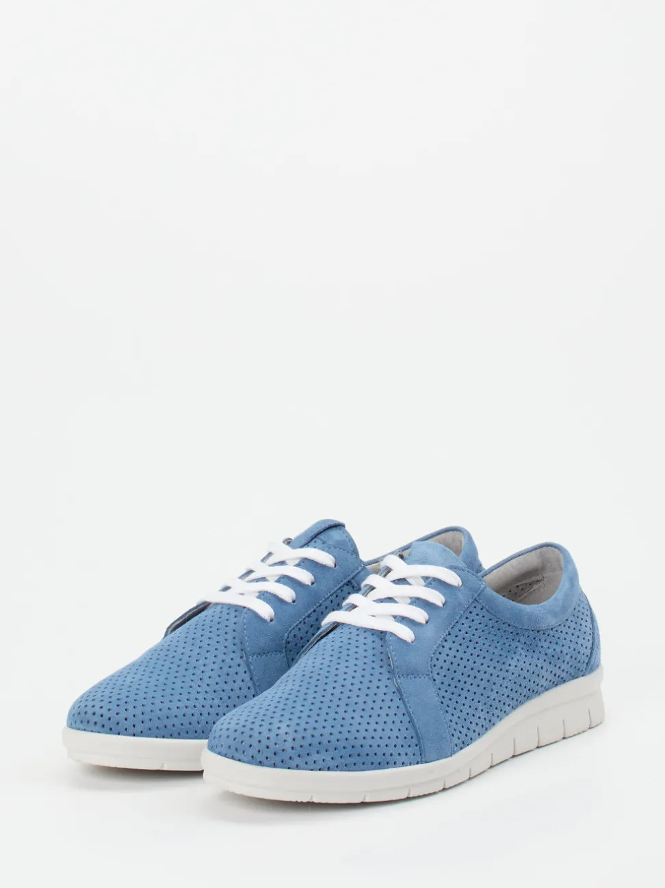 Christian Dietz – Schnürschuh aus Veloursleder jeansblau