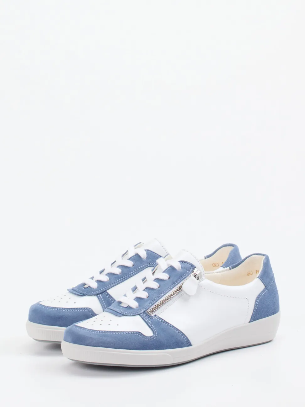 Christian Dietz – Sneaker aus Velour/Leder in Weiß