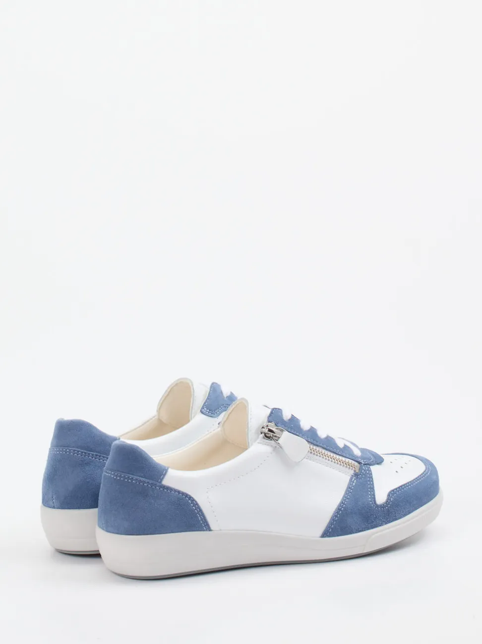 Christian Dietz – Sneaker aus Velour/Leder in Weiß