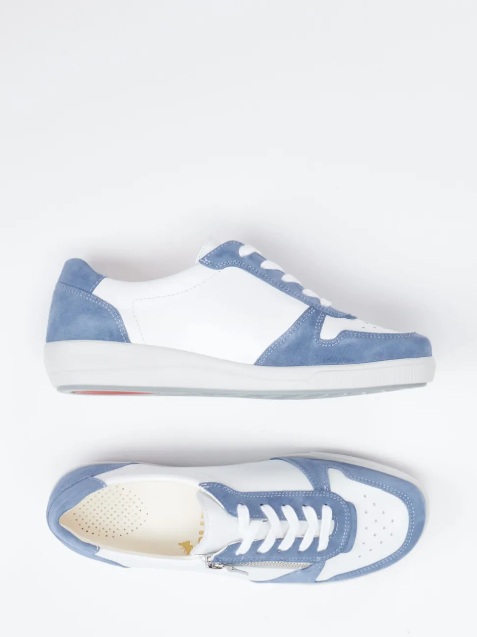 Christian Dietz – Sneaker aus Velour/Leder in Weiß