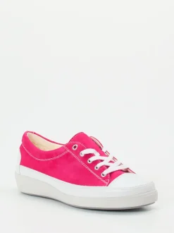 Christian Dietz – Sneaker aus Veloursleder pink