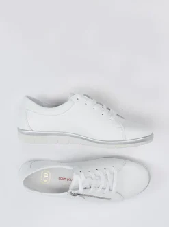 Christian Dietz – Sneaker aus Kalbleder in Weiß