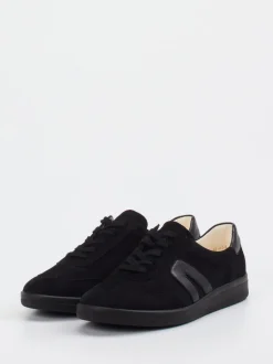Christian Dietz – Sneaker aus Veloursleder Schwarz