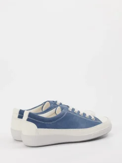 Christian Dietz – Sneaker aus Veloursleder in Blau