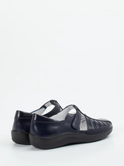 Christian Dietz – Spangenschuh aus Kalbleder Dunkelblau