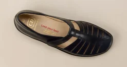 Christian Dietz – Spangenschuh aus Kalbleder Dunkelblau
