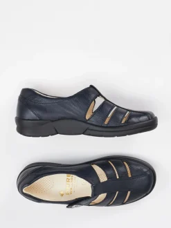 Christian Dietz – Spangenschuh aus Kalbleder Dunkelblau