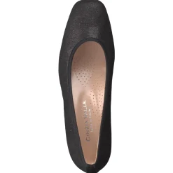 Cinzia Valle – Pumps aus glänzendem Textil schwarz