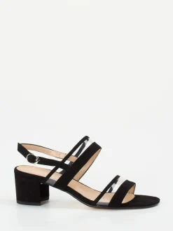 Cinzia Valle – Sandale aus Veloursleder in Schwarz