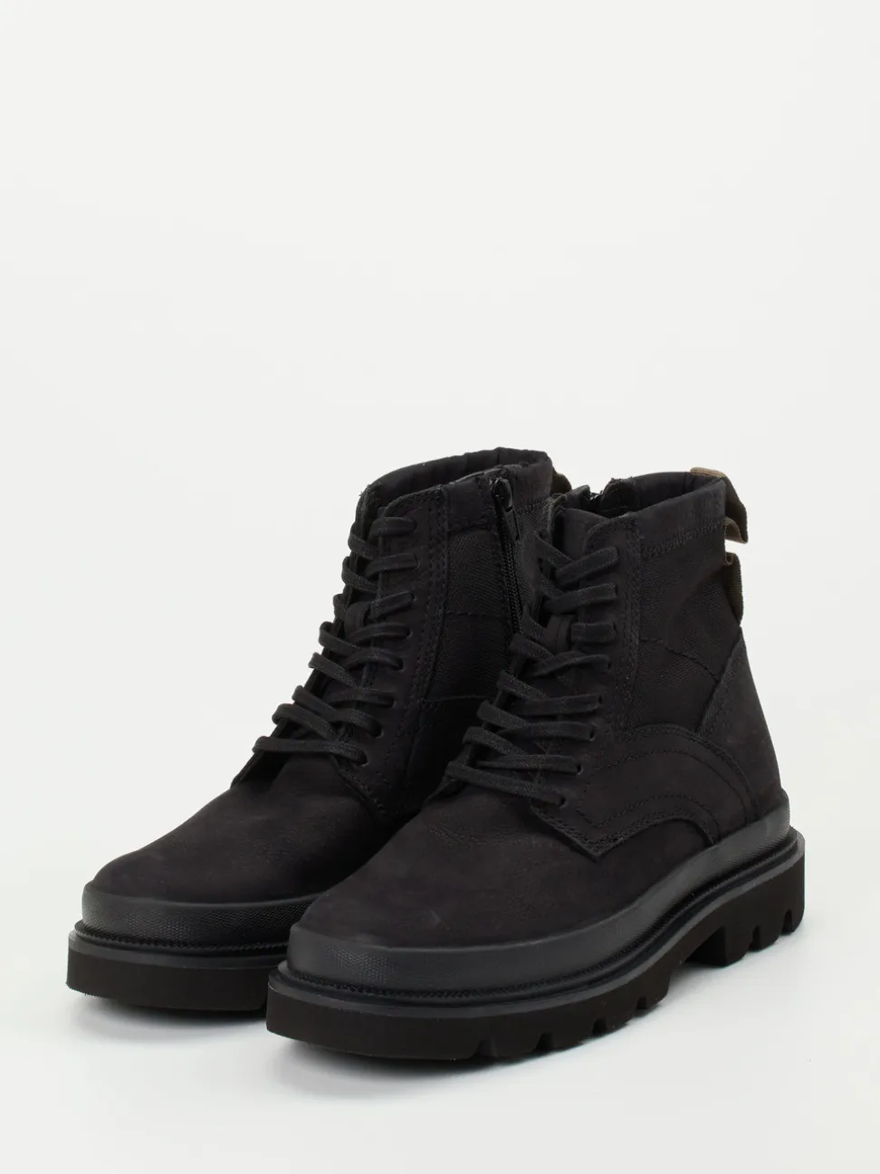 Clarks – Combat Boots aus Nubukleder Schwarz