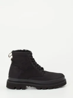 Clarks – Combat Boots aus Nubukleder Schwarz