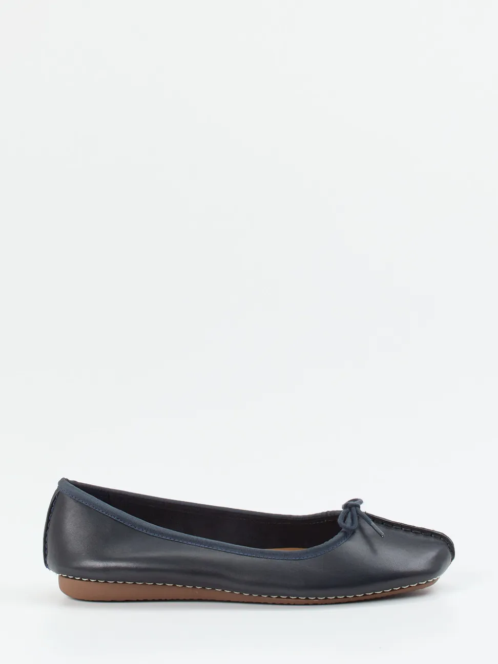 Clarks – Komfort-Ballerinas aus Kalbleder dunkelblau