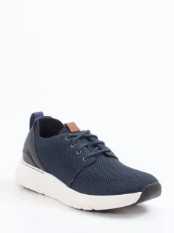 Clarks – Strick-Sneaker aus Textil in Dunkelblau