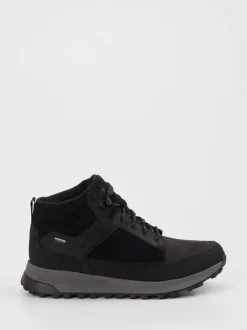 Clarks – Wanderschuh aus Leder und Textil schwarz