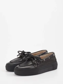 Copenhagen – Bootsschuh aus Leder Schwarz