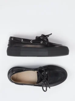 Copenhagen – Bootsschuh aus Leder Schwarz
