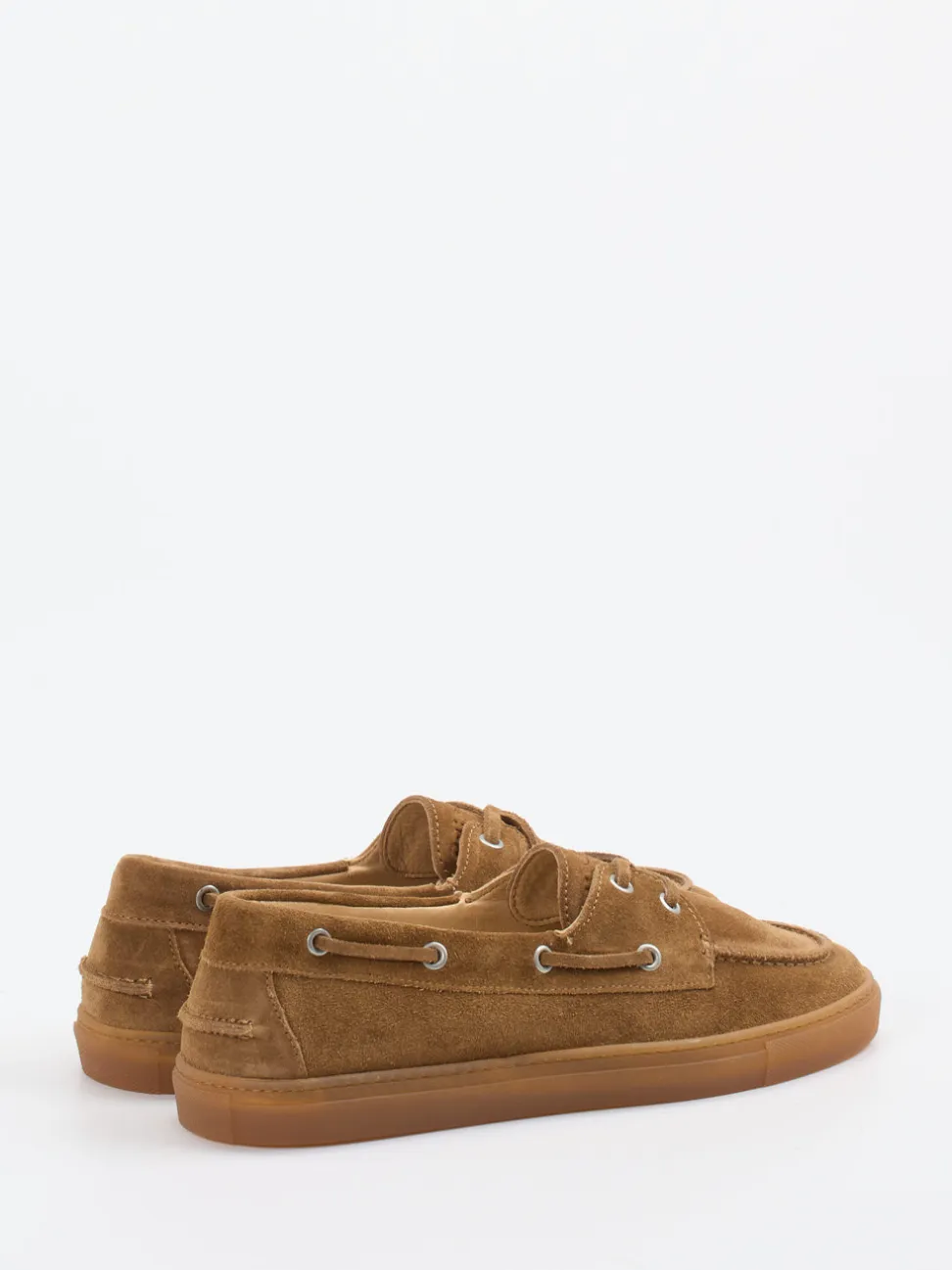 Copenhagen – Bootsschuh aus Veloursleder cognacbraun