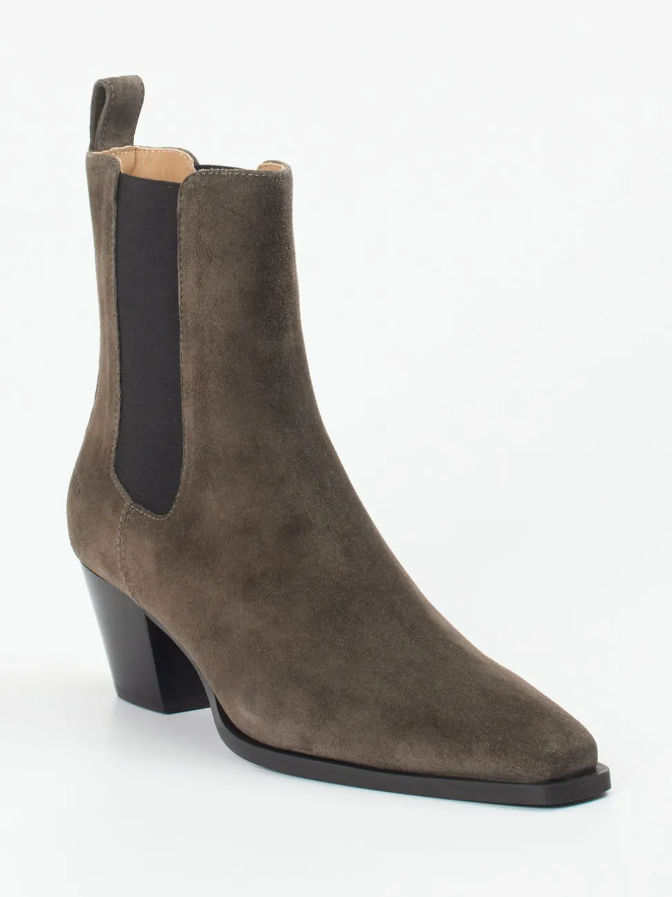 Copenhagen – Chelsea Boots aus Veloursleder grau