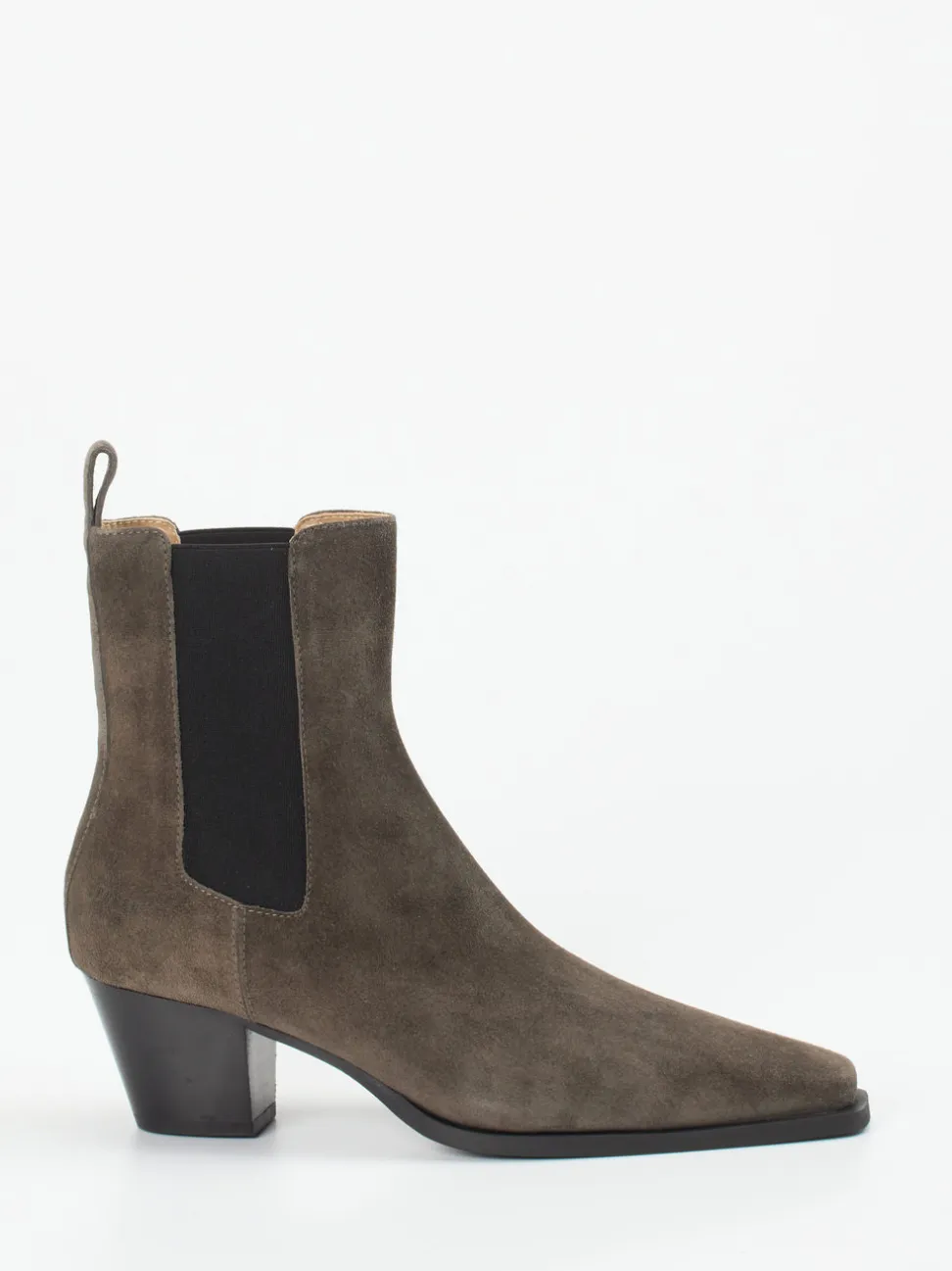Copenhagen – Chelsea Boots aus Veloursleder grau
