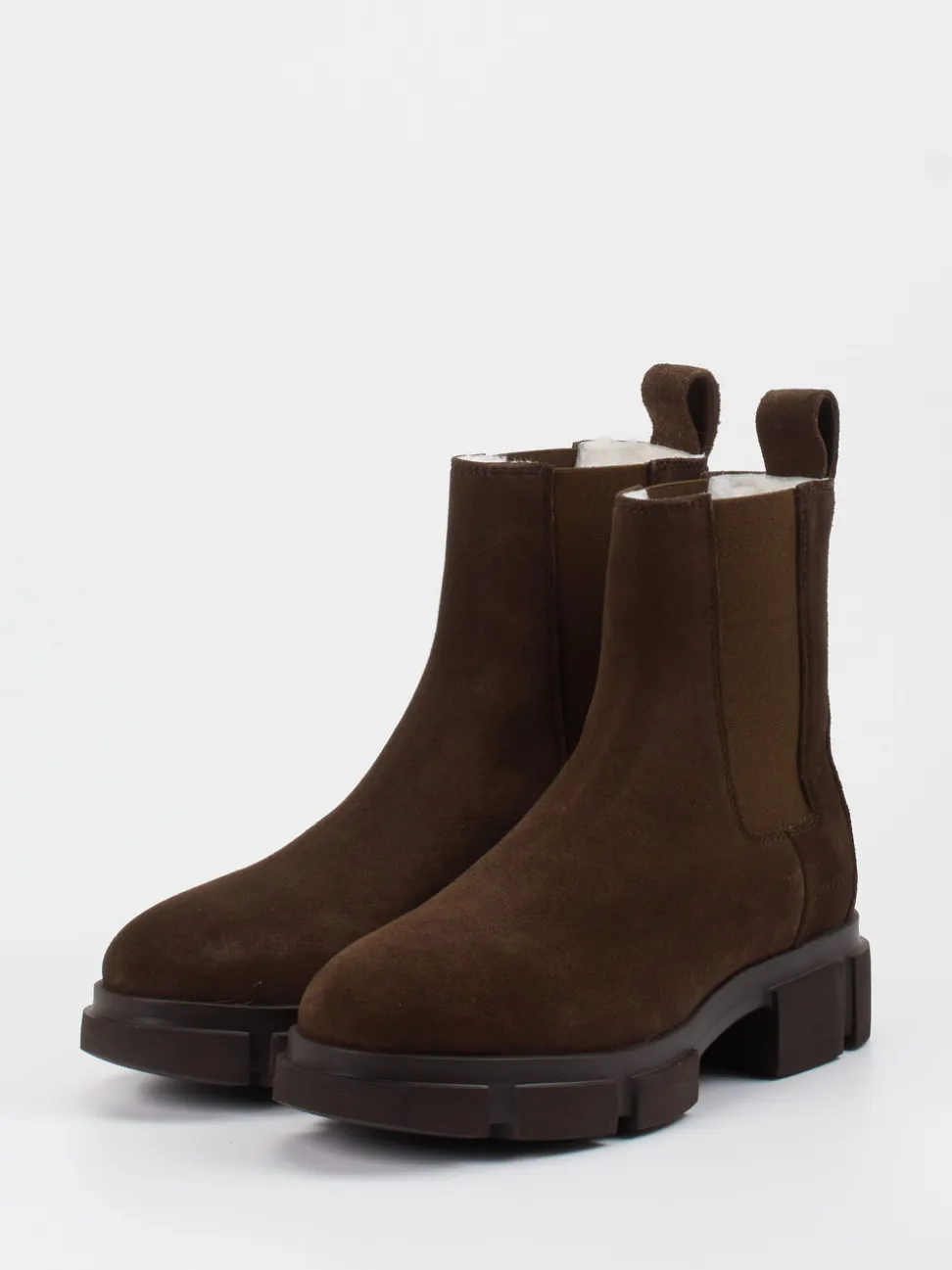 Copenhagen – Chelsea Boots aus Nubukleder schokobraun