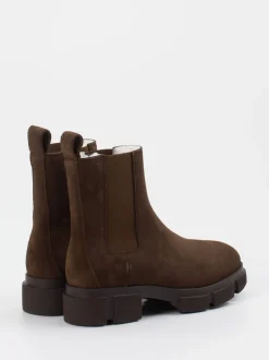Copenhagen – Chelsea Boots aus Nubukleder schokobraun