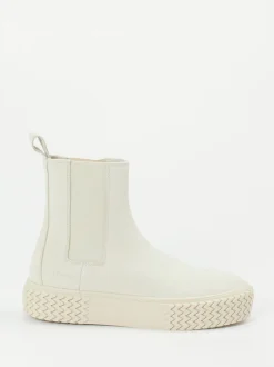 Copenhagen – Chelsea Boots aus Nubukleder Cremeweiß