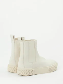 Copenhagen – Chelsea Boots aus Nubukleder Cremeweiß