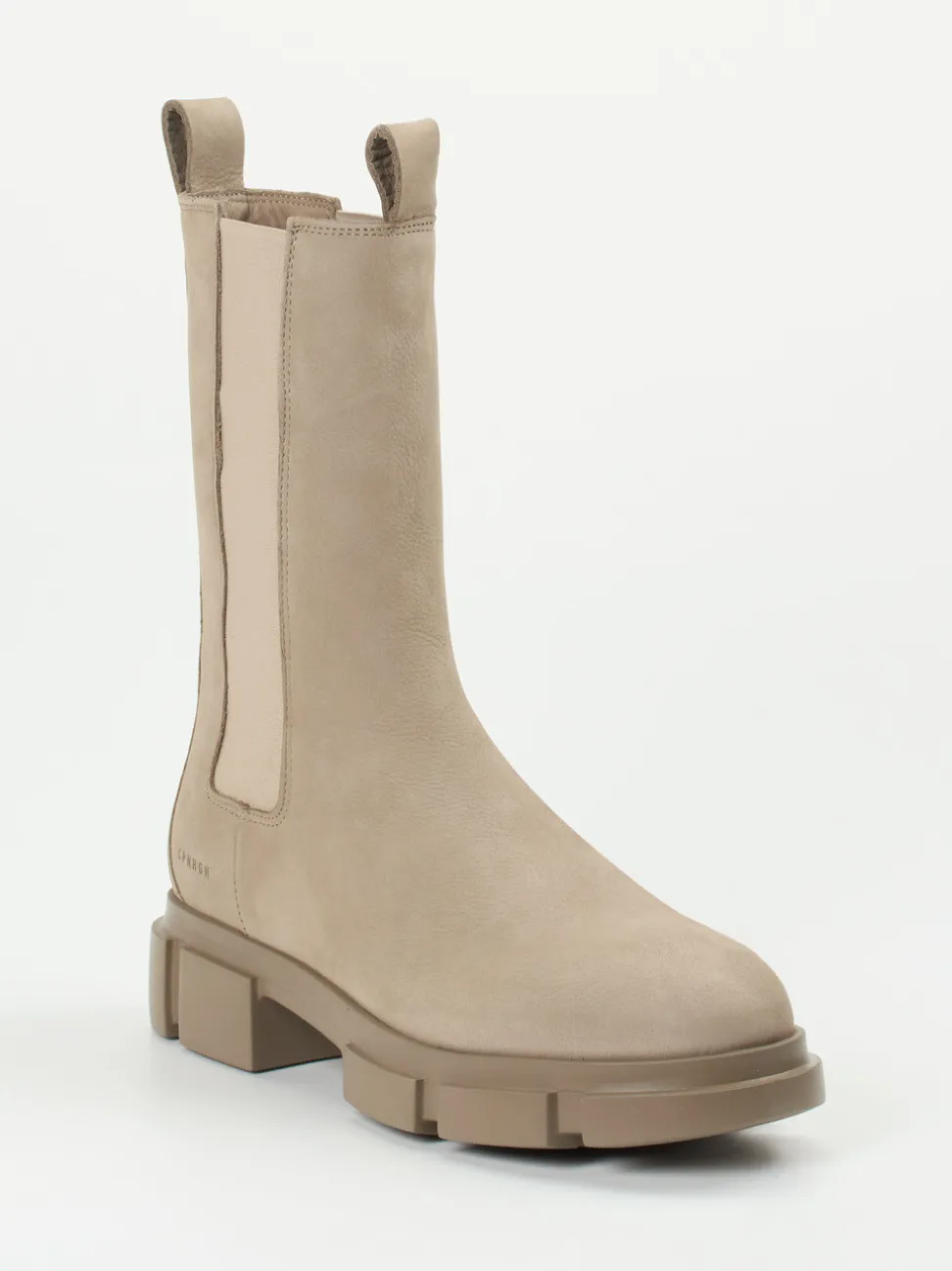 Copenhagen – Chelsea Boots aus Nubukleder sandbeige