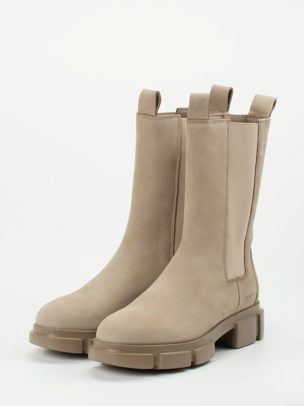 Copenhagen – Chelsea Boots aus Nubukleder sandbeige